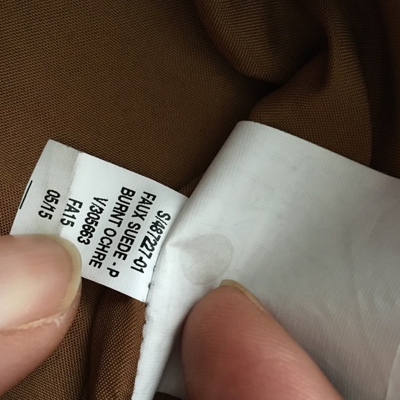 Old Navy Faux Suede Burnt Ochre Mini Skirt 10 - Picture 6 of 8